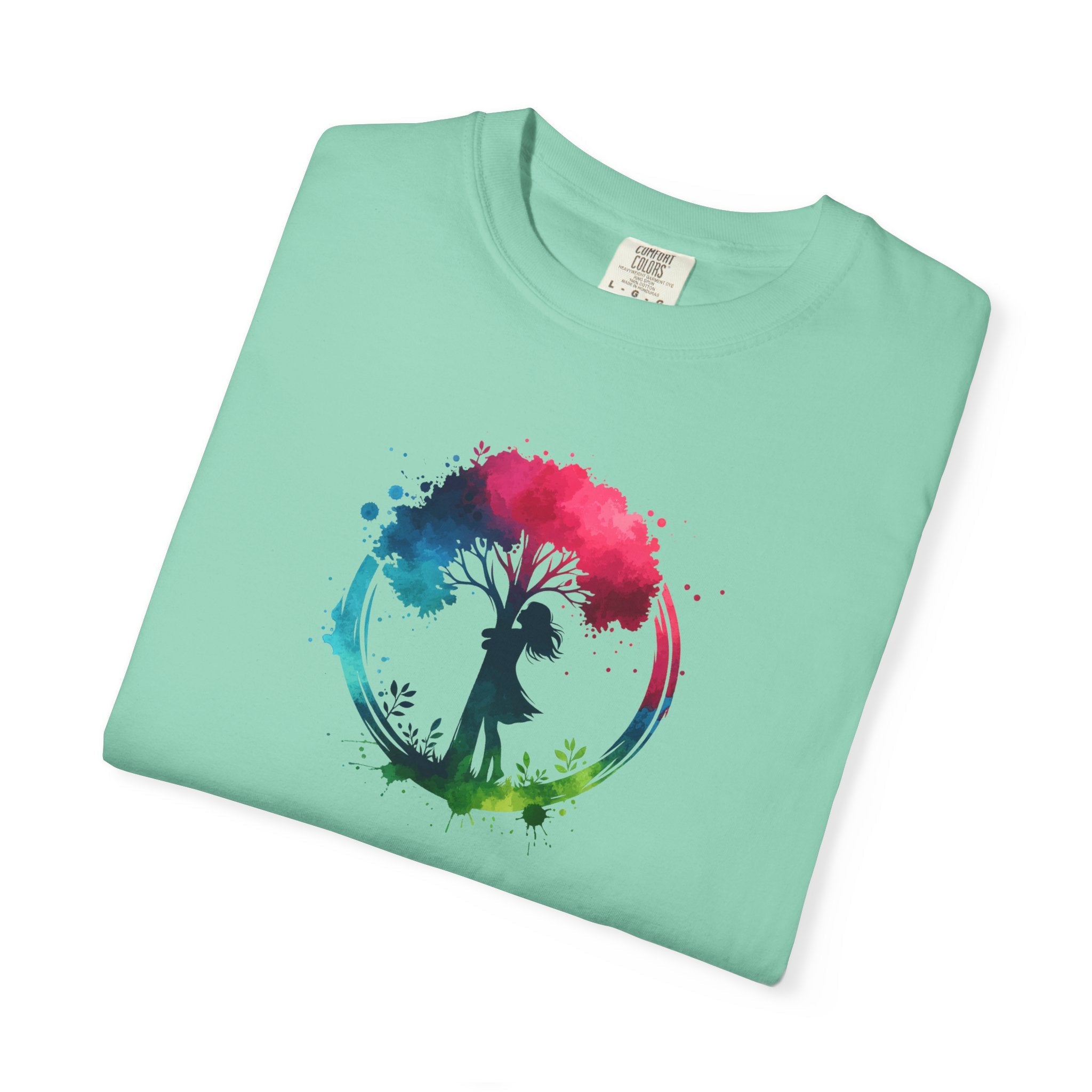 Girl Hugging Tree Tee - World Environment Day - DipaliZ