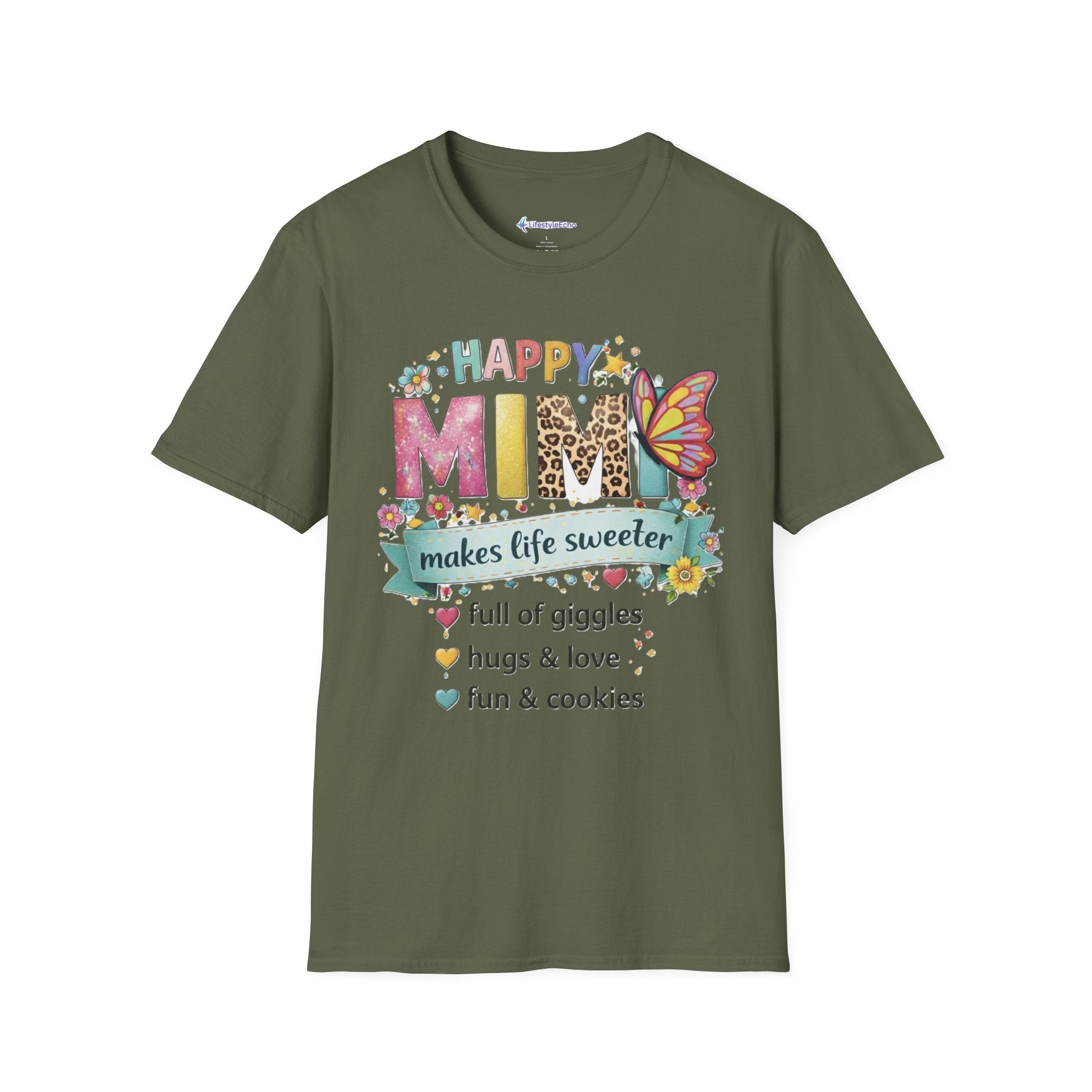 Happy Mimi T-Shirt – "Mimi Makes Life Sweeter" Grandma Gift Tee