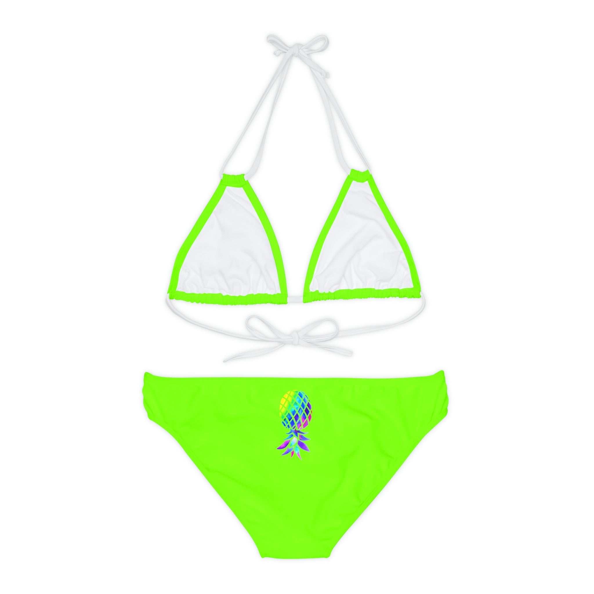 Upside down Pineapple Strappy Bikini Set