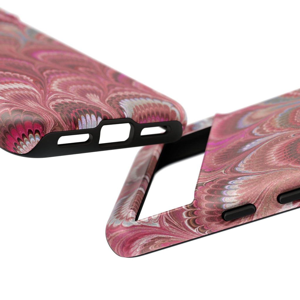 Shades of Pink Marbled Phone Case —  Dual Layer - Tough Protective Phone Cover