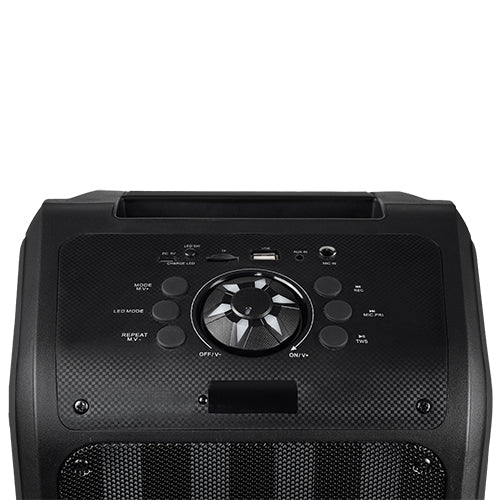 Supersonic 2 x 6.5" Sound Traveler Portable Backpack Speaker w TWS, LED Lights (IQ-8265BT)