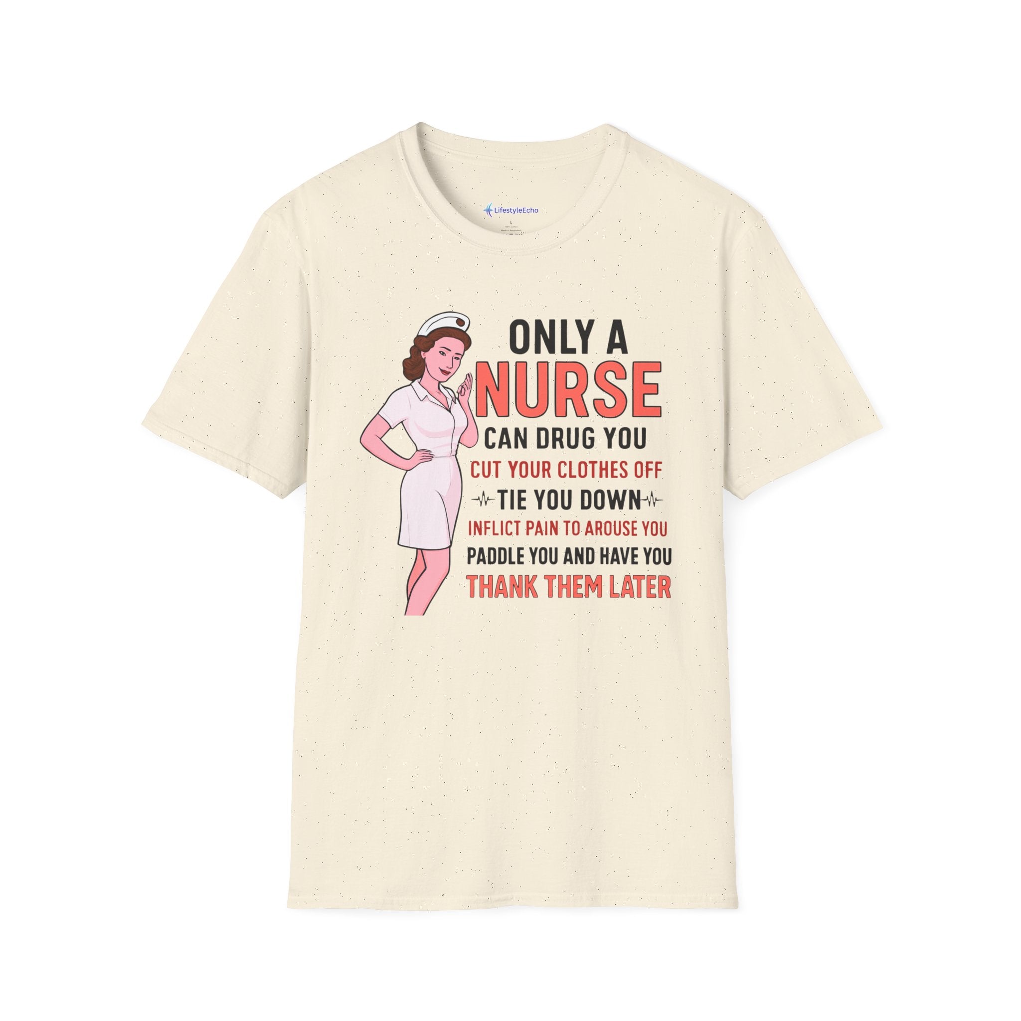 Nurse Graphic T-Shirt — "Only a Nurse Can Drug You" Retro Funny Nurse Tee