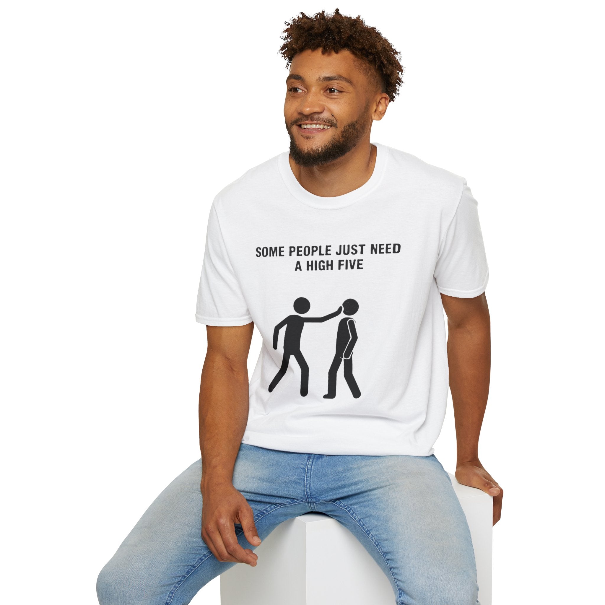 Funny High Five T-Shirt — "Some People Just Need A High Five" Graphic Tee