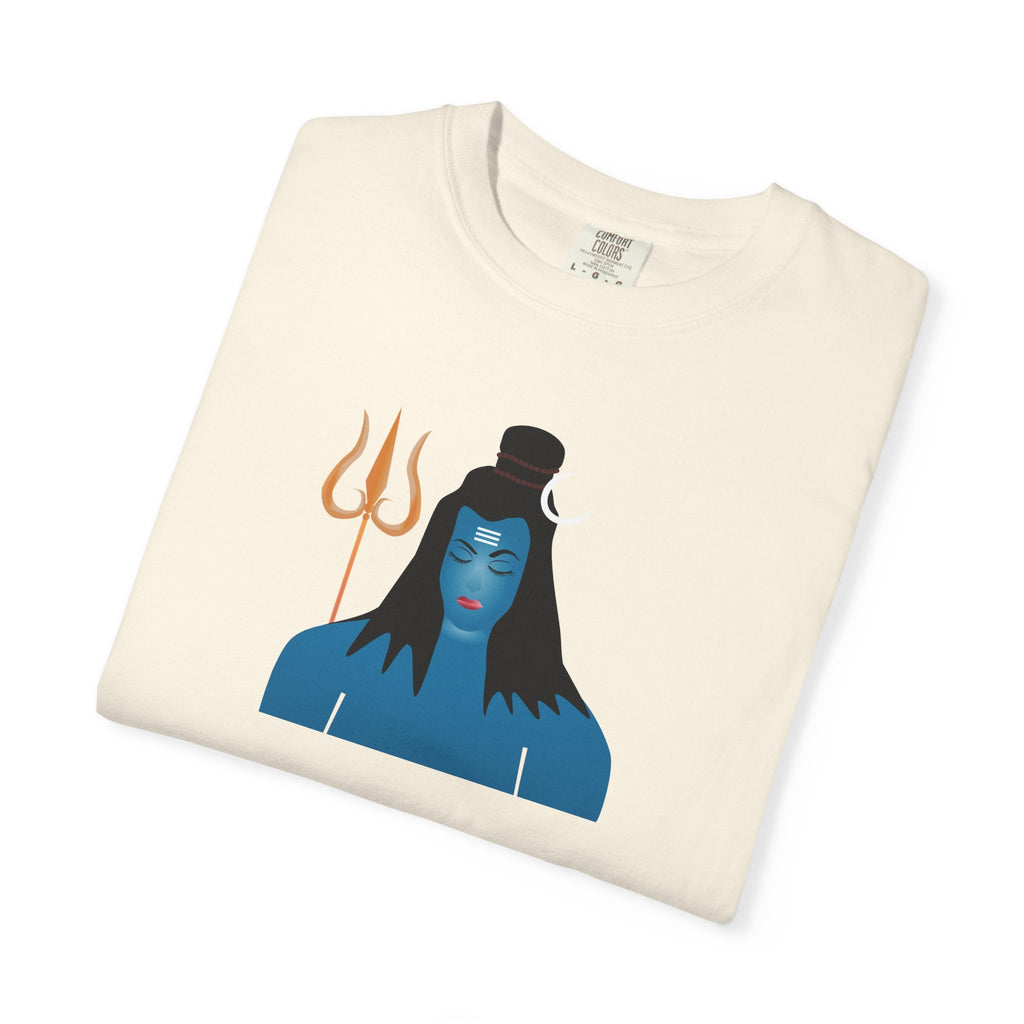 Lord Shiva Cotton T-Shirt - Garment Dyed Comfort Tee - DipaliZ