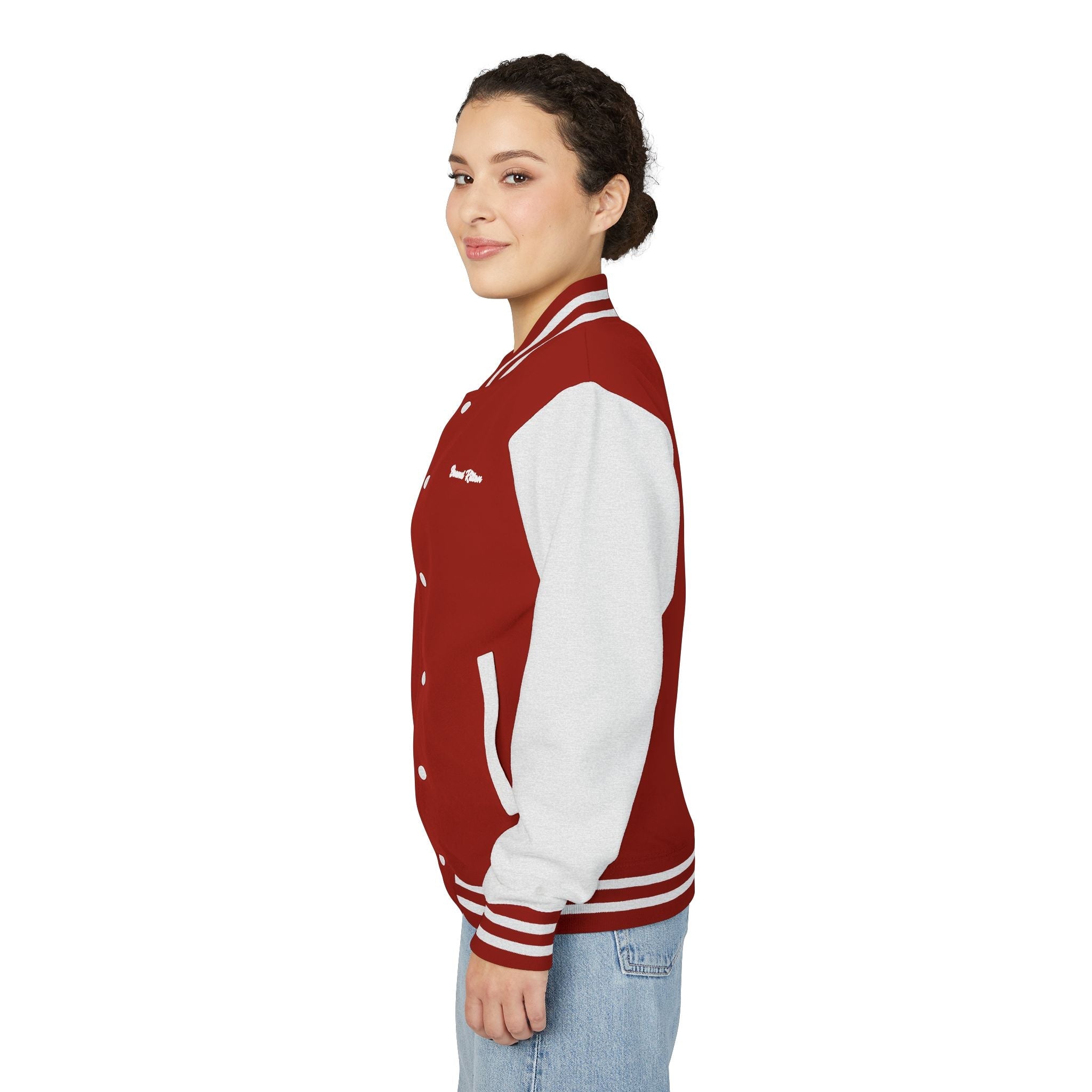 Snow White Unisex Heavyweight Letterman Jacket