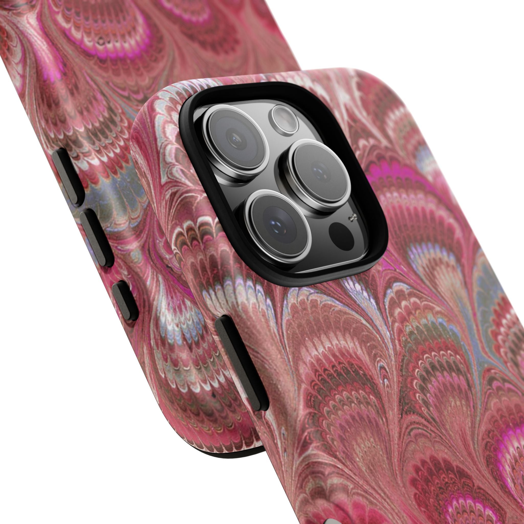 Shades of Pink Marbled Phone Case —  Dual Layer - Tough Protective Phone Cover