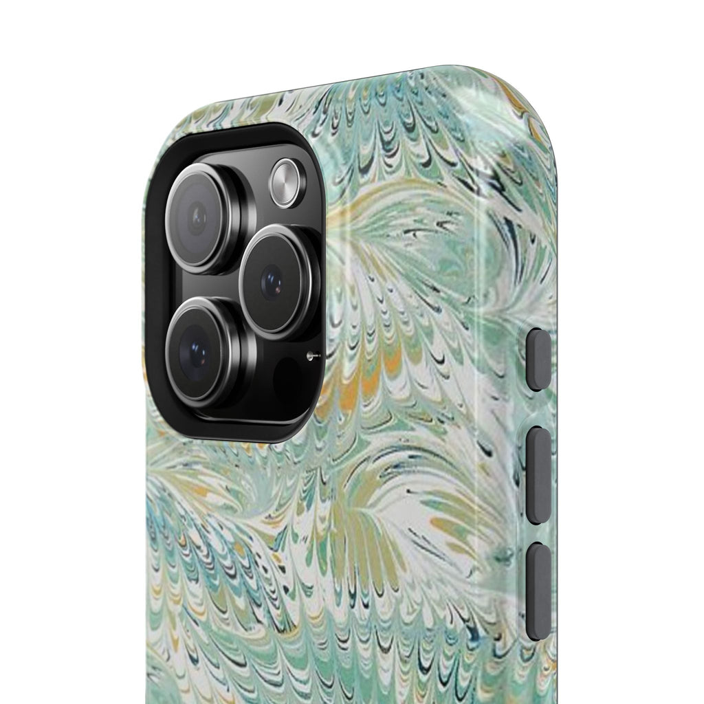 Mint Green Marbled Swirl Phone Case - Dual Layer