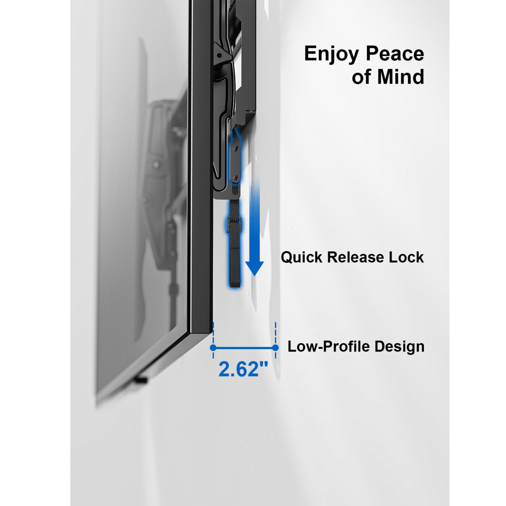 ErgoAV Tilt Mount for TVs 43" to 75"