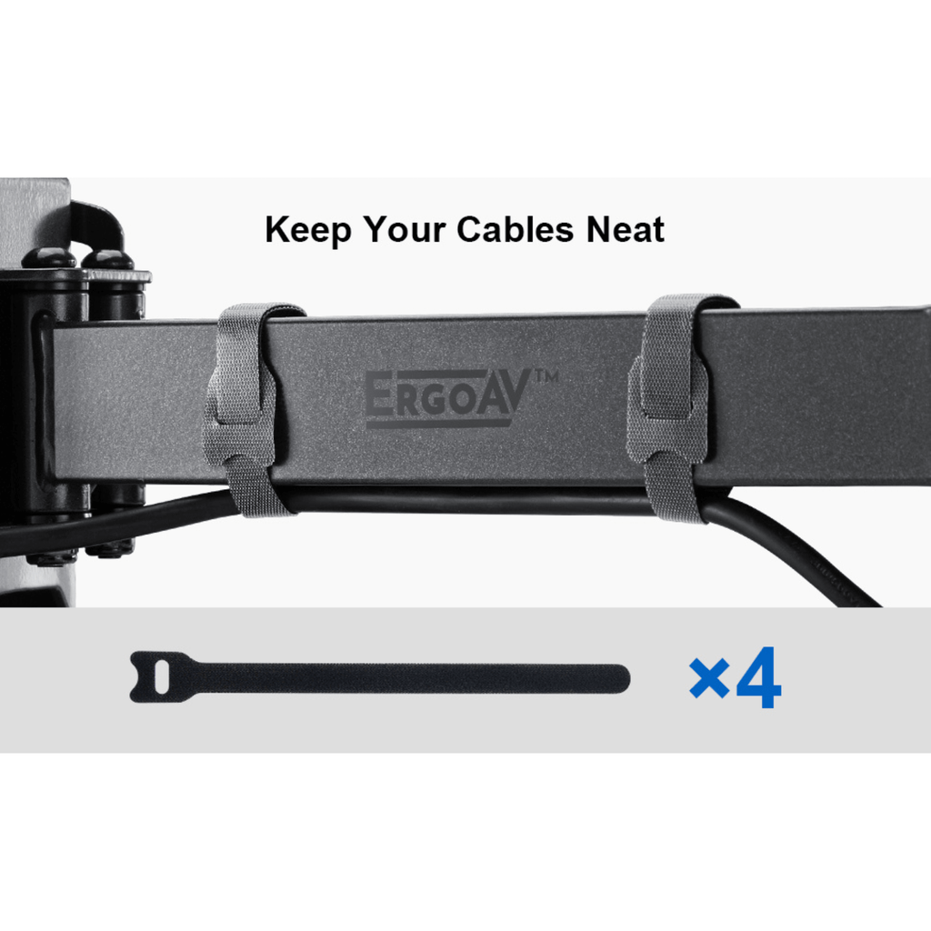 ErgoAV Single Stud Motion Mount for TVs 40" to 55" and up to 77lbs