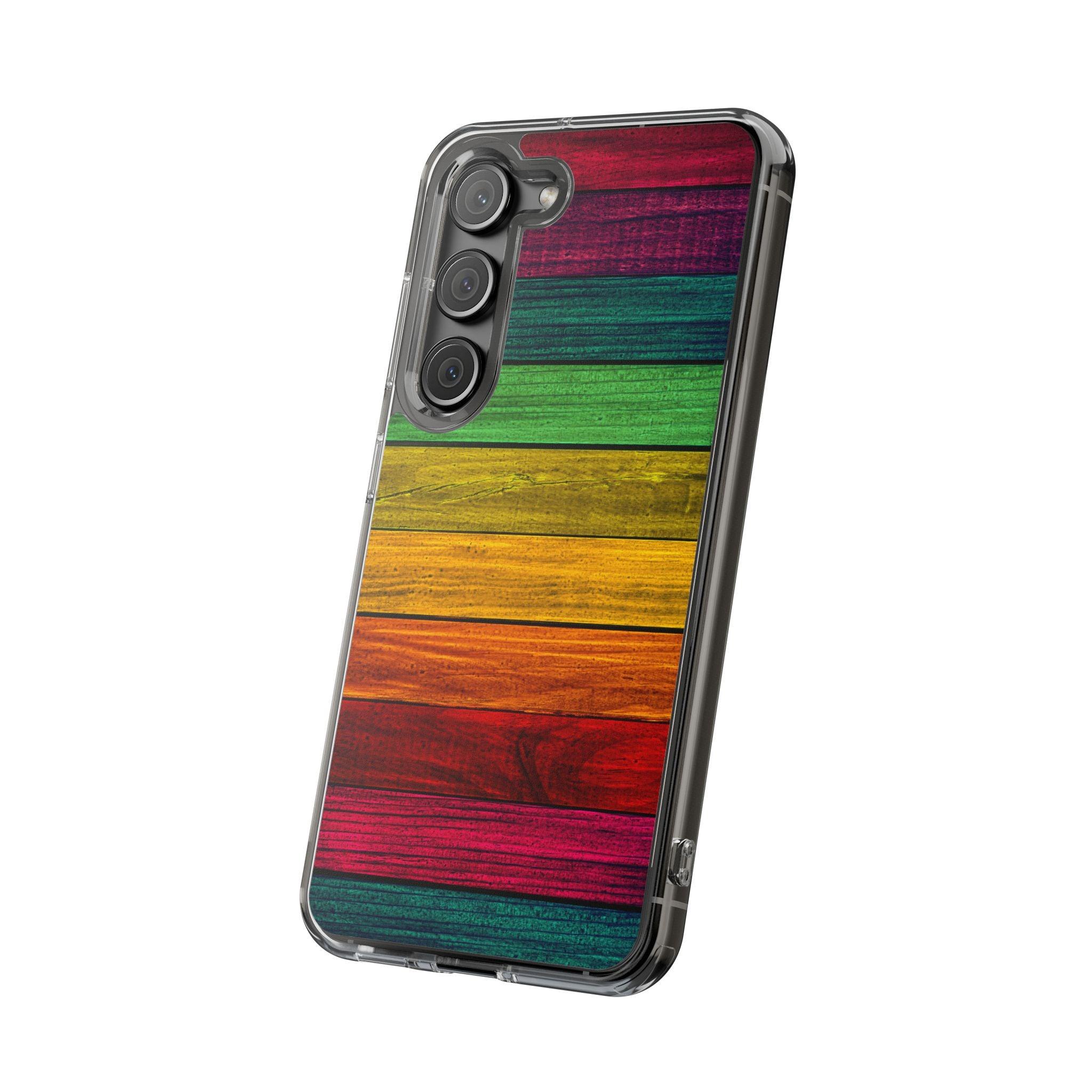Rainbow On Woods Clear Cases