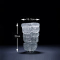 Handmade Light Luxury Transparent Glacier Glass Vase