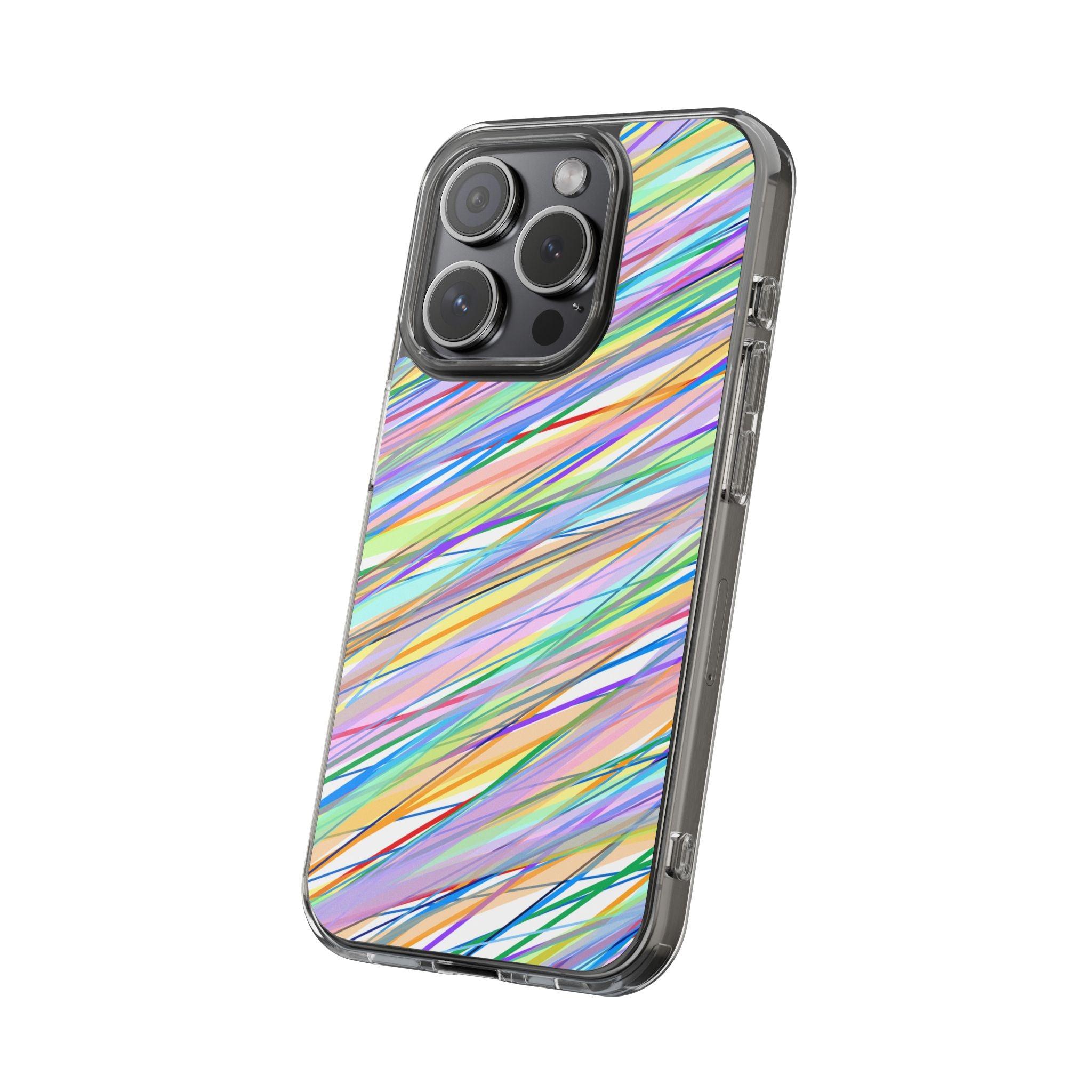 Threads Of Colors Clear Case
