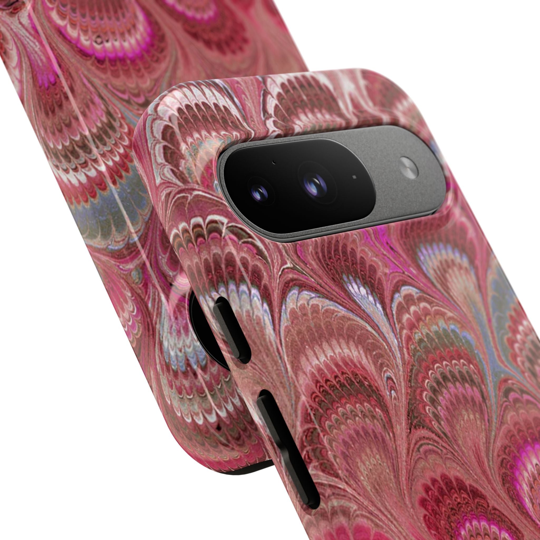 Shades of Pink Marbled Phone Case —  Dual Layer - Tough Protective Phone Cover