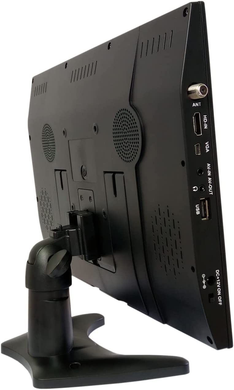Naxa Portable 14.1" 12 Volt ACDC TV and Digital Multimedia Player with Built-in Rechargeable Lithium Battery & DC Car Cord