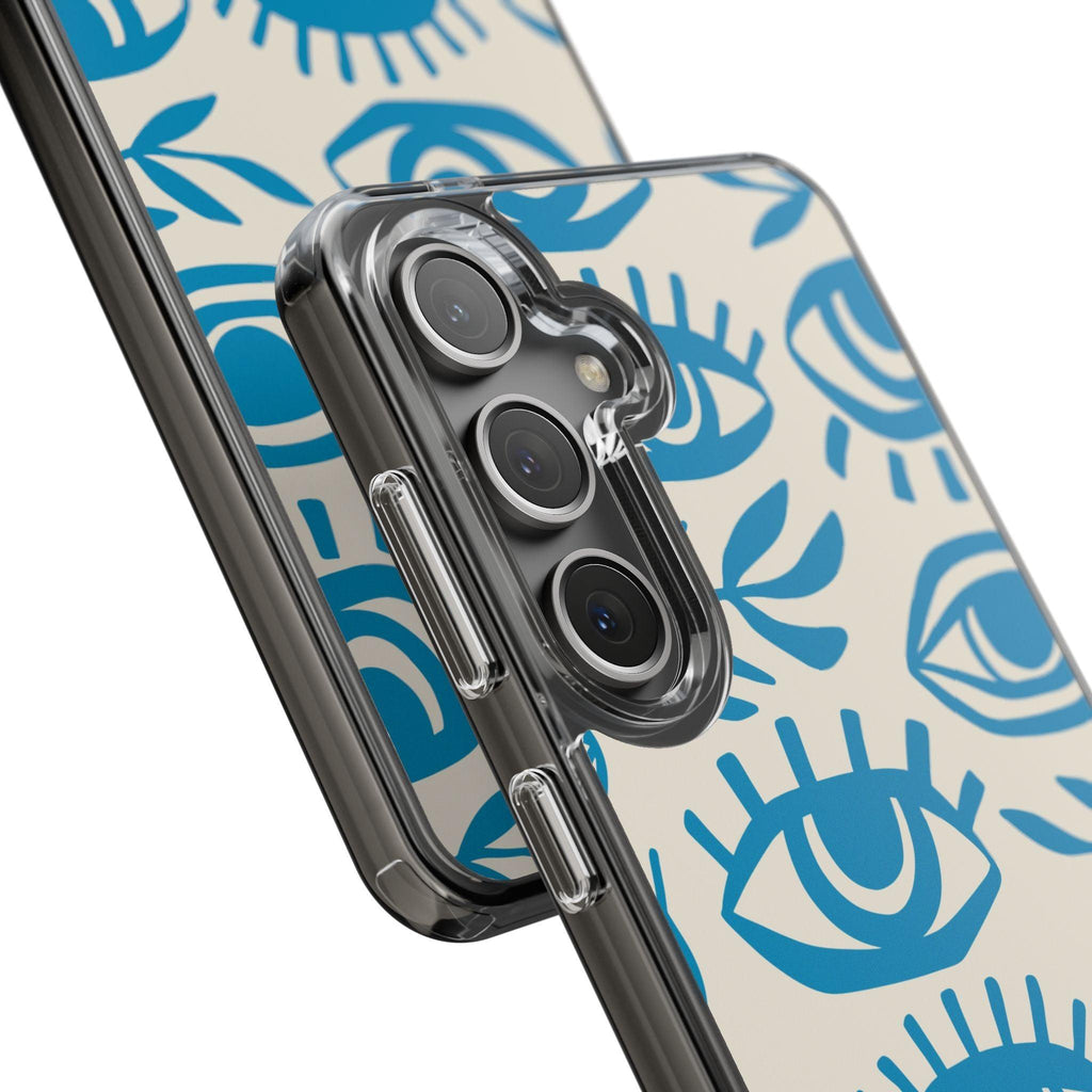 Eyes And Leaves  Pattern Clear Cases