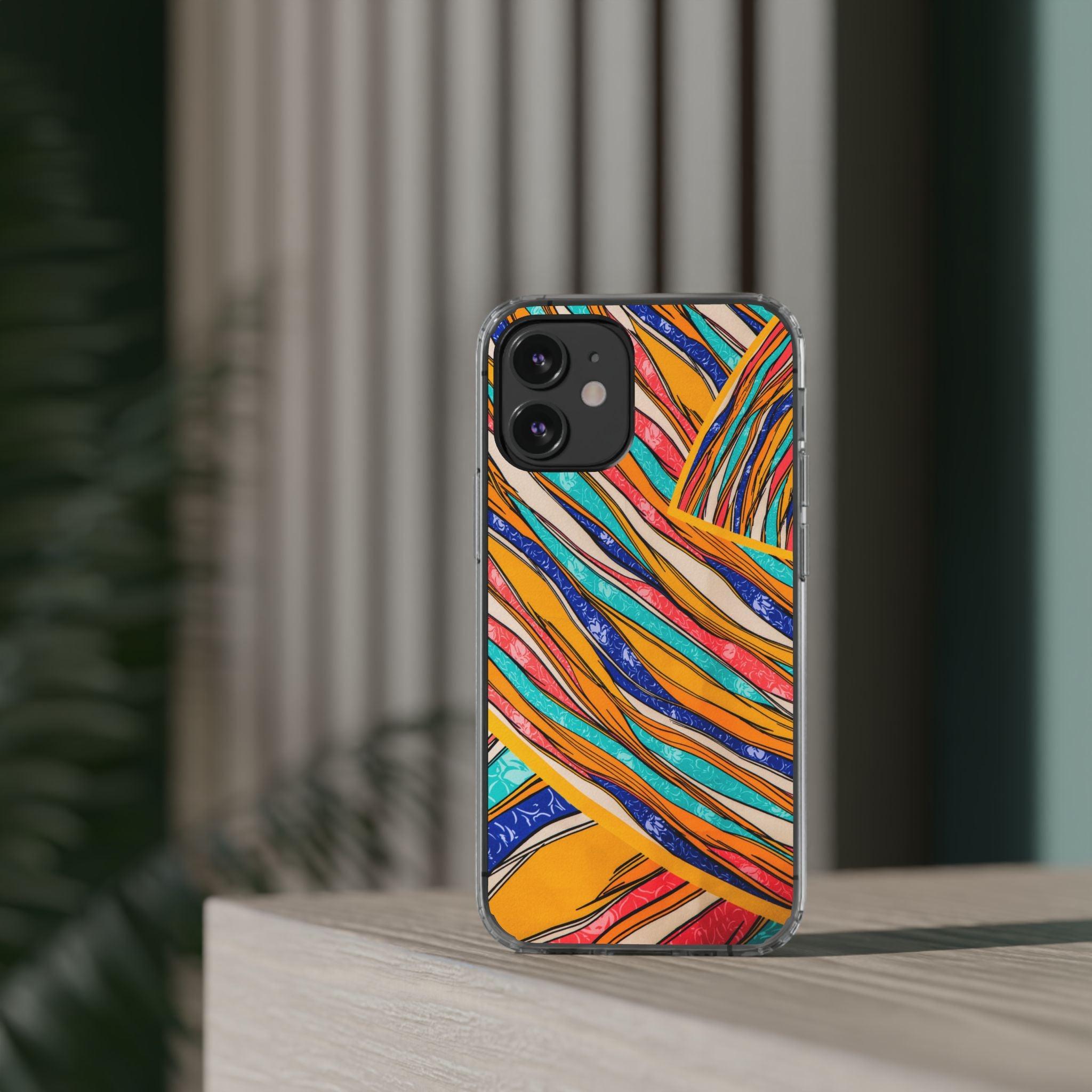 Clear Cases Stripes of  Powerful Colors