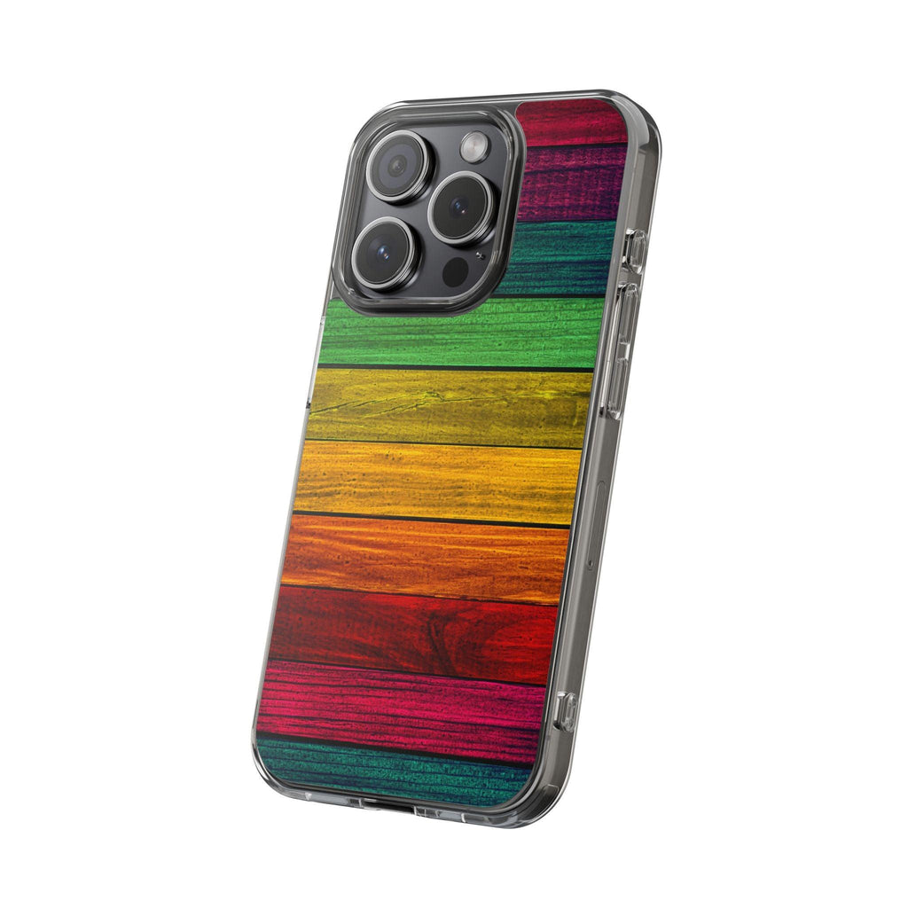 Rainbow On Woods Clear Cases