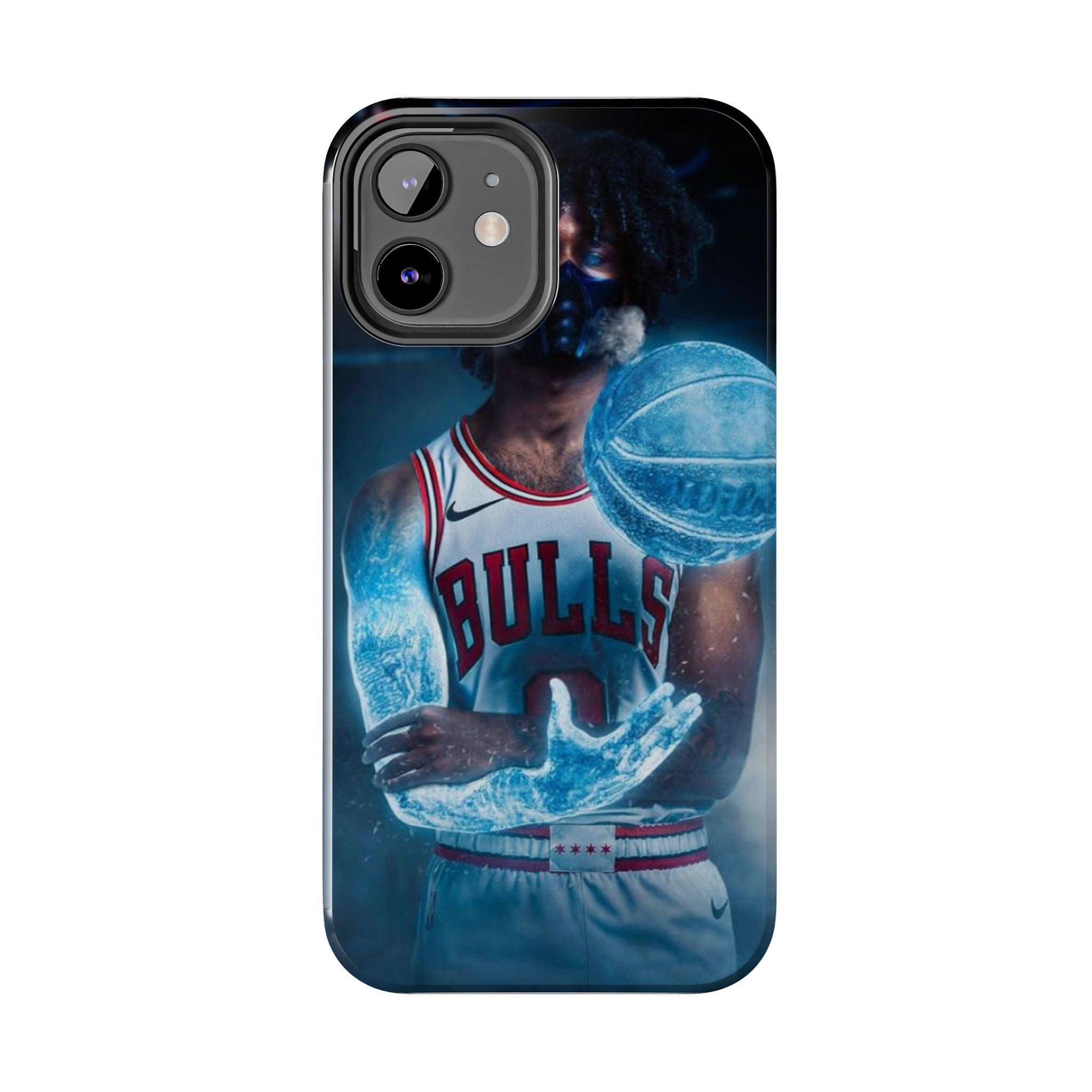 Coby White Chicago Bulls NBA Basketball Printed Tough Phone Case for iPhone & Samsung Galaxy - Dynamic Player Action Design