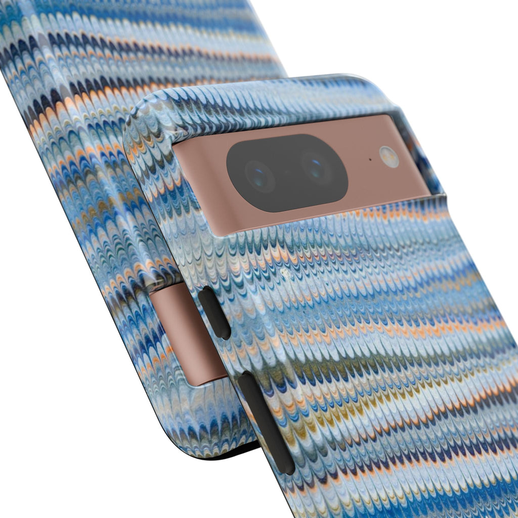 Blue Marbled Vintage Marbled Design - Tough Cases