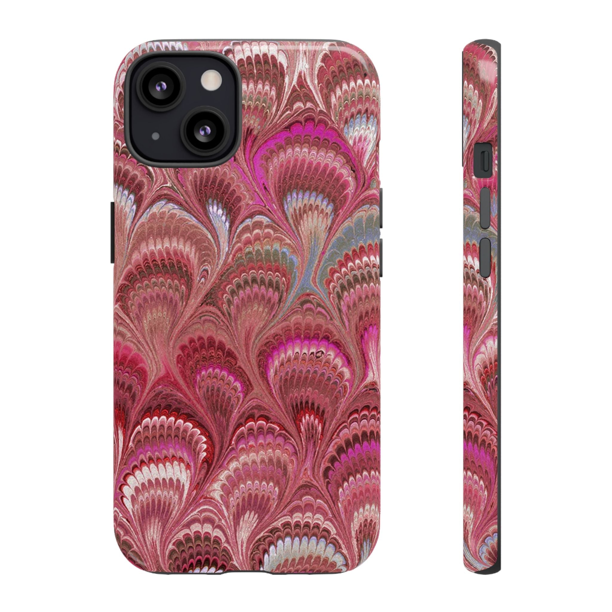 Shades of Pink Marbled Phone Case —  Dual Layer - Tough Protective Phone Cover