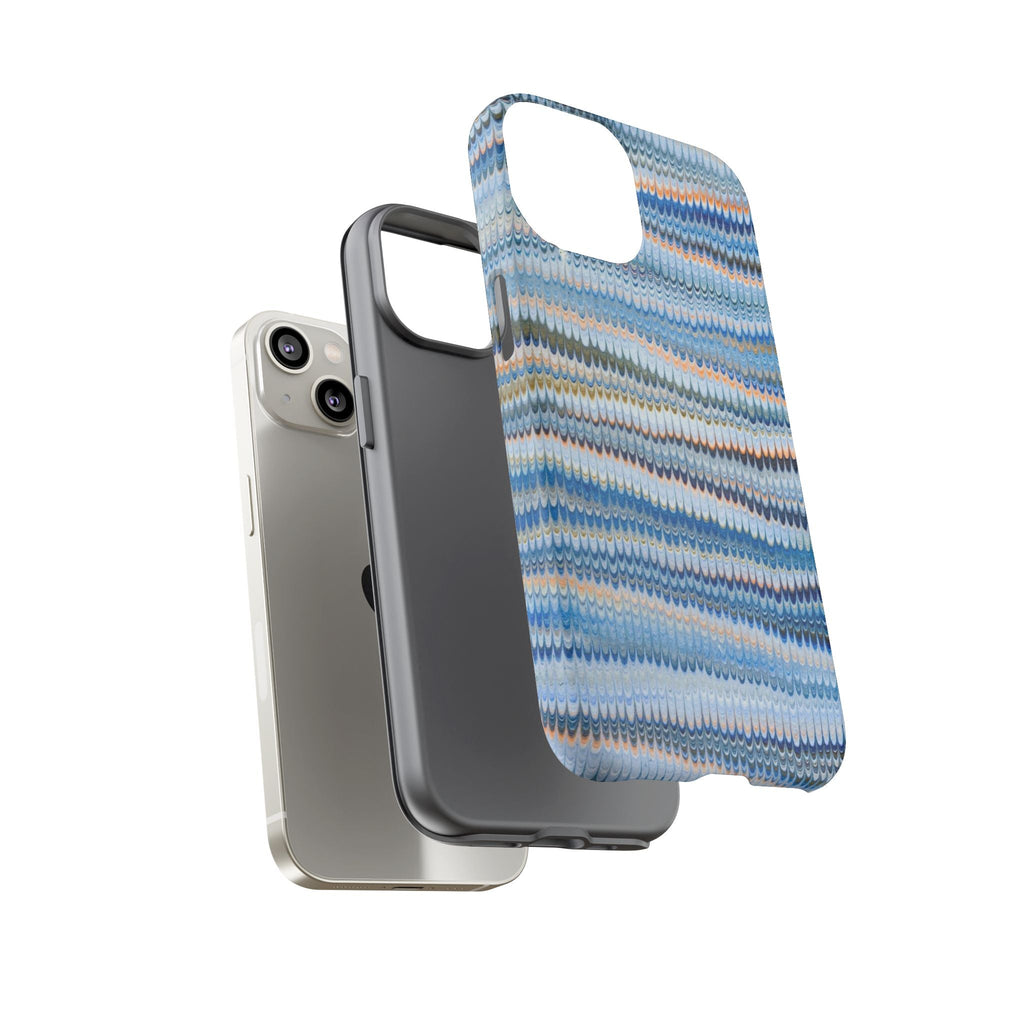Blue Marbled Vintage Marbled Design - Tough Cases