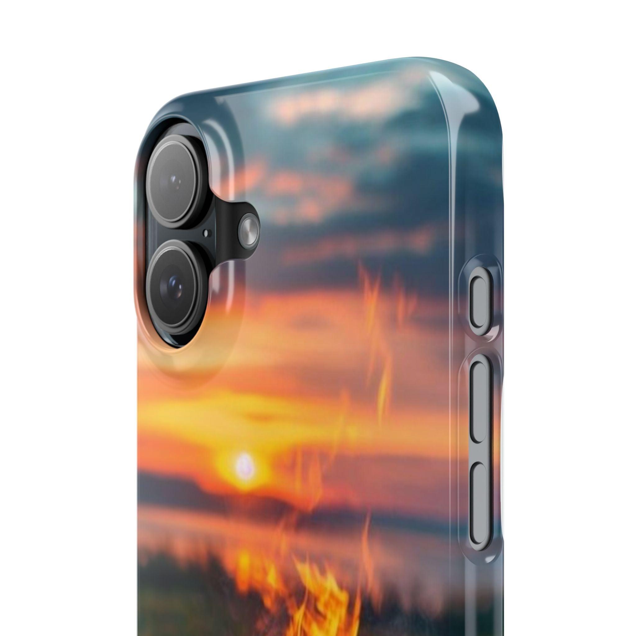 Woodland Fire Phone Case – Warmth of Nature’s Blaze on Your Device