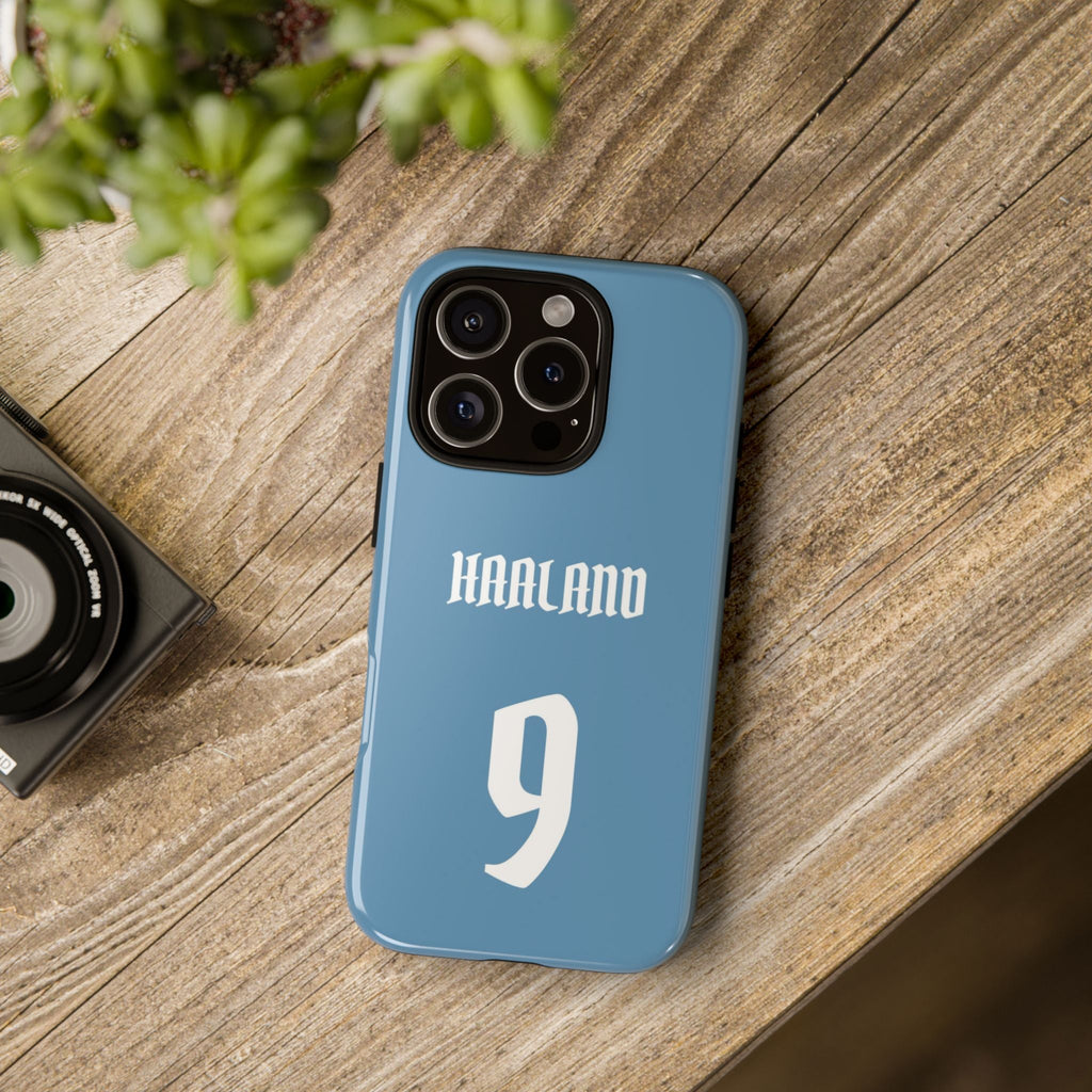 Erling Haaland PowerStrike – Rugged Dual-Layer Protection & Slim Profile | Compatible with iPhone 8 to 16 Pro Max & Samsung Galaxy S10 to S25 Ultra