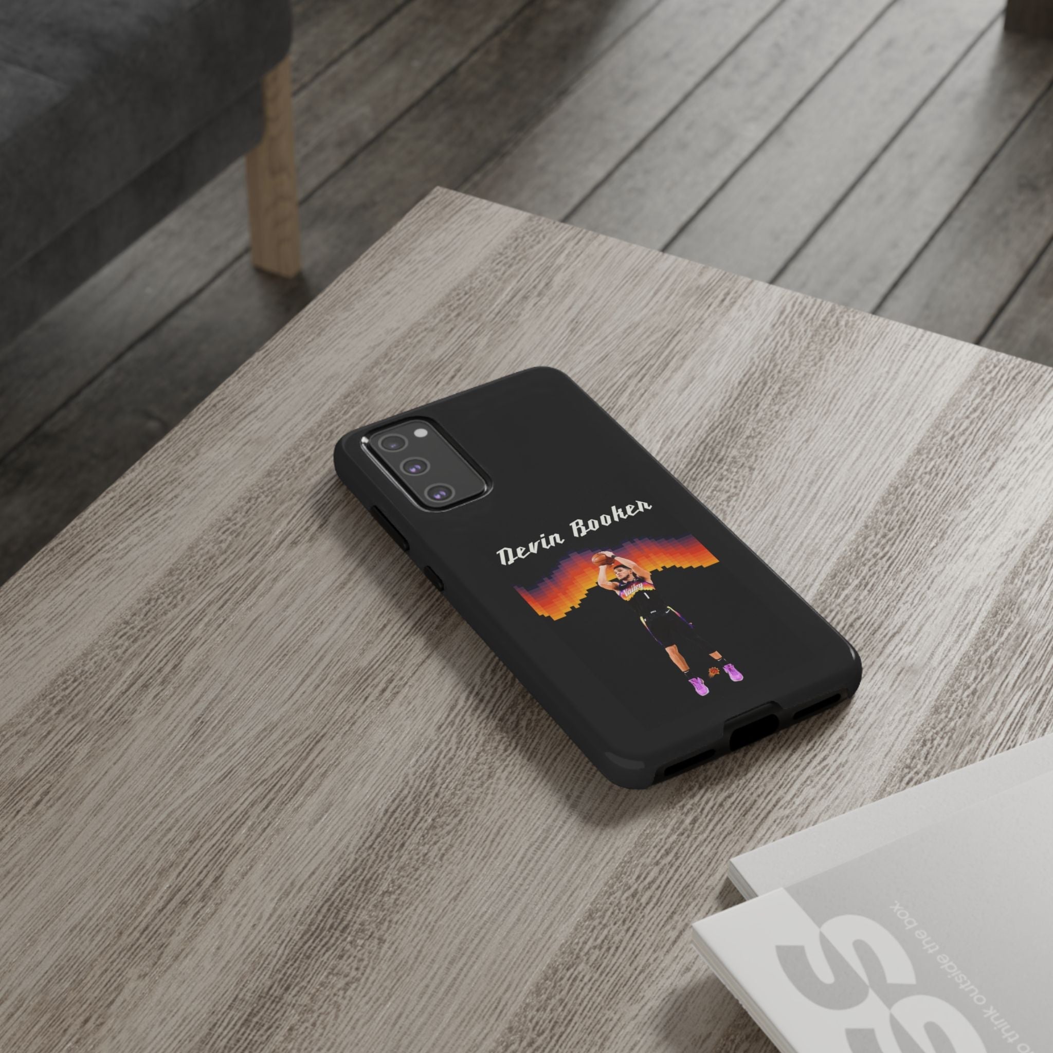 Devin Booker Precision Blaze Series – Dual-Layer ShockGuard Protection | Fits iPhone 8–16 Pro Max & Samsung Galaxy S10–S25 Ultra