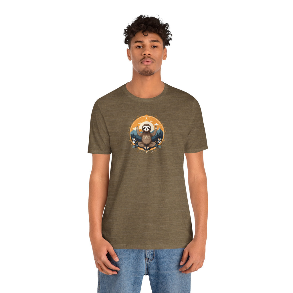 Sloth Yoga Unisex Jersey Tee - Soft Cotton Comfort - DipaliZ