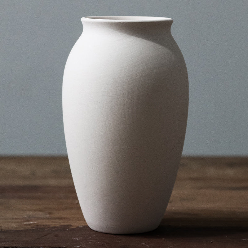 Ceramic Green Semi-Finished Products Vase Decorative Ornaments Parent-child Children Diy Graffiti Painting Coloring White Embryo White Tire