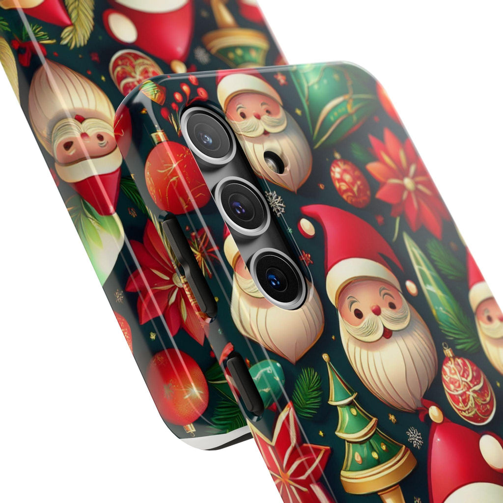 Samsung Tough Phone Case Santa and Trees