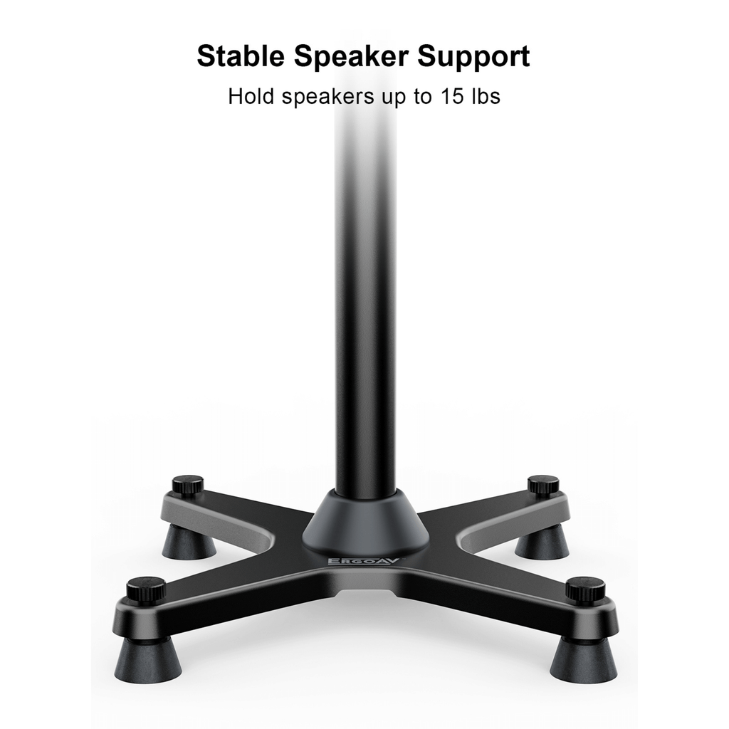 ErgoAV 1-Pair Adjustable Height Sonos Speaker Stands