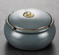 Retro Creative Ceramic Large Ashtray Office Smoke Cup Car Windproof And Fly Ash