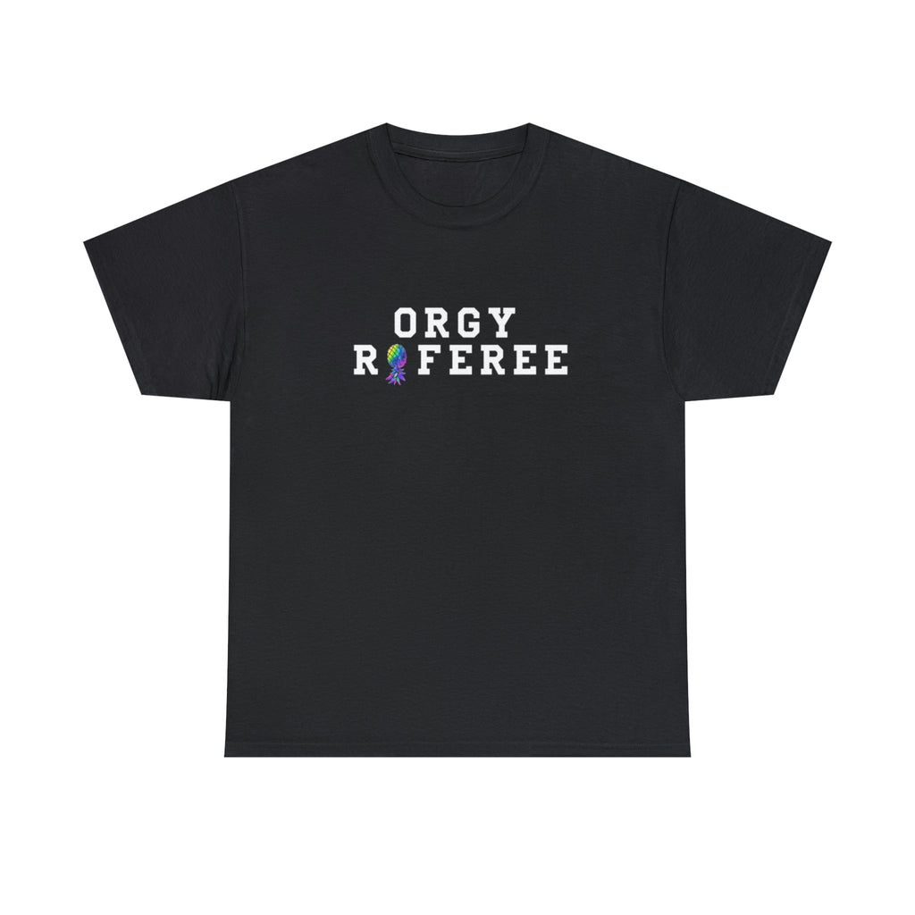 Orgy Referee Short-Sleeve Unisex Heavy Cotton Tee Shirt