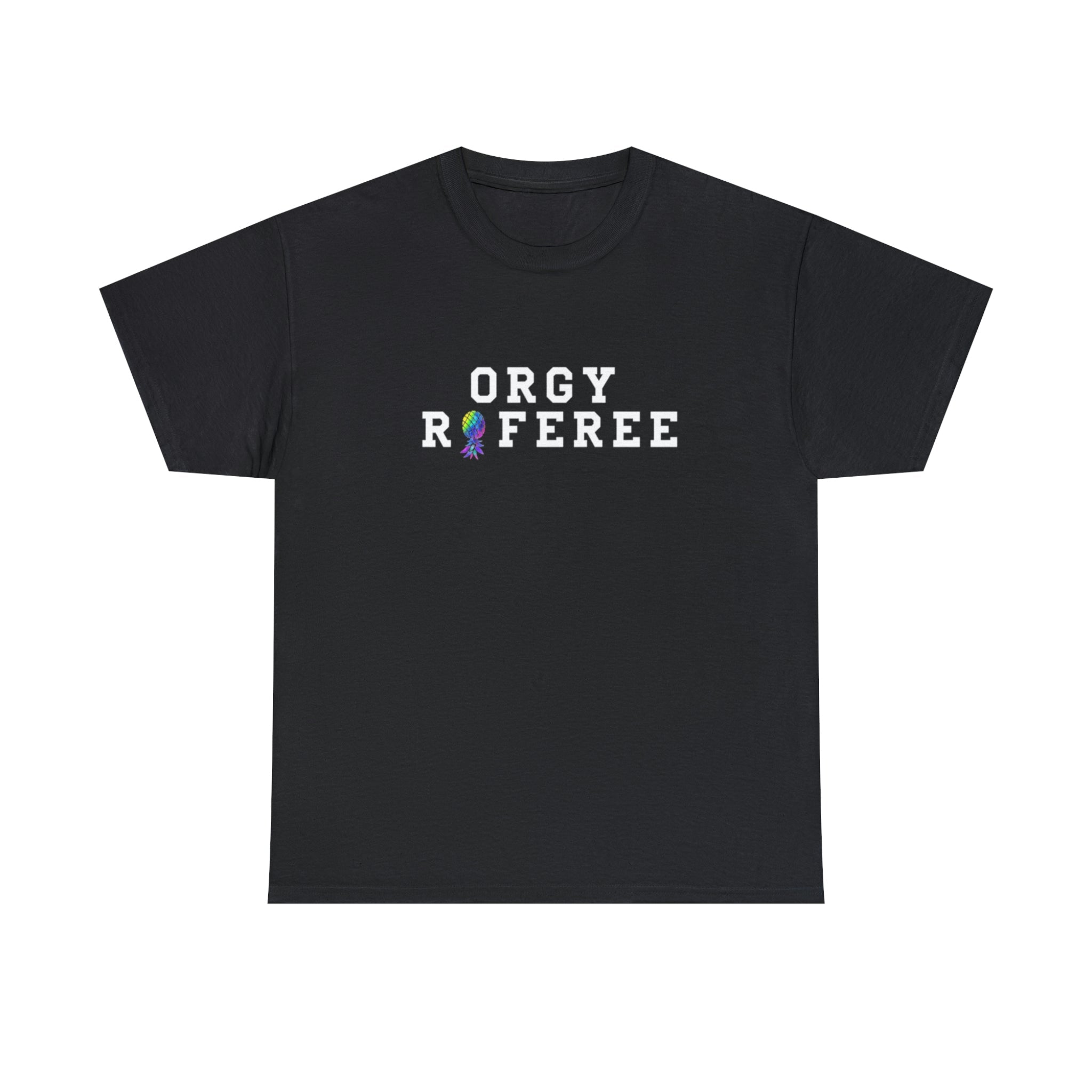 Orgy Referee Short-Sleeve Unisex Heavy Cotton Tee Shirt