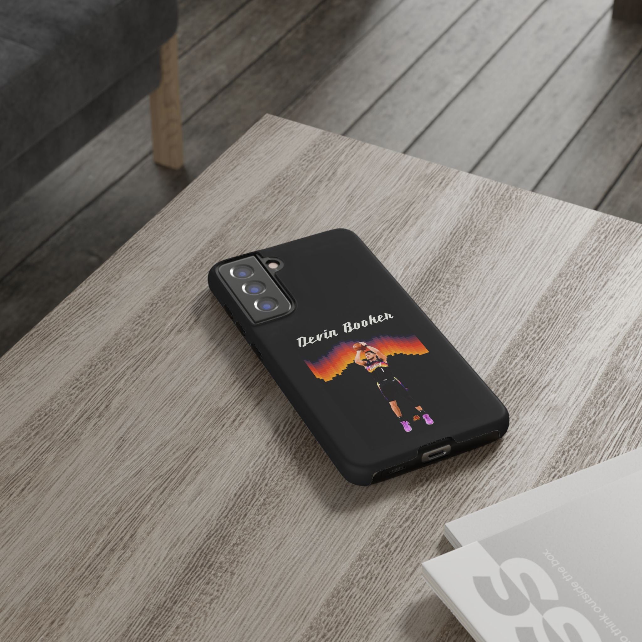 Devin Booker Precision Blaze Series – Dual-Layer ShockGuard Protection | Fits iPhone 8–16 Pro Max & Samsung Galaxy S10–S25 Ultra