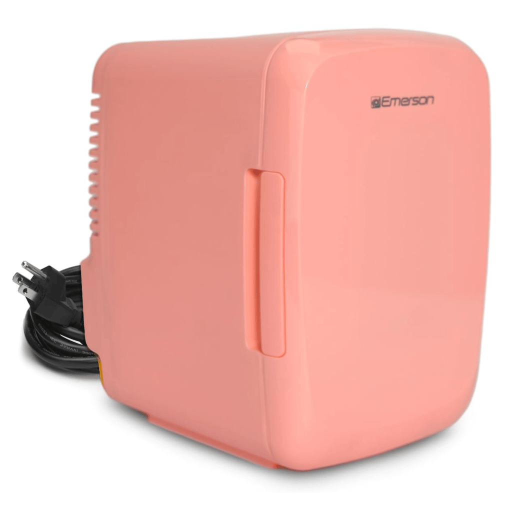 Emerson Portable Mini Fridge Cooler Quiet w Secure Latch and Holds up to 6 Cans