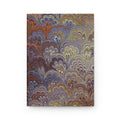 Vintage Italian Marbled Hardcover Journal - Browns and Blues