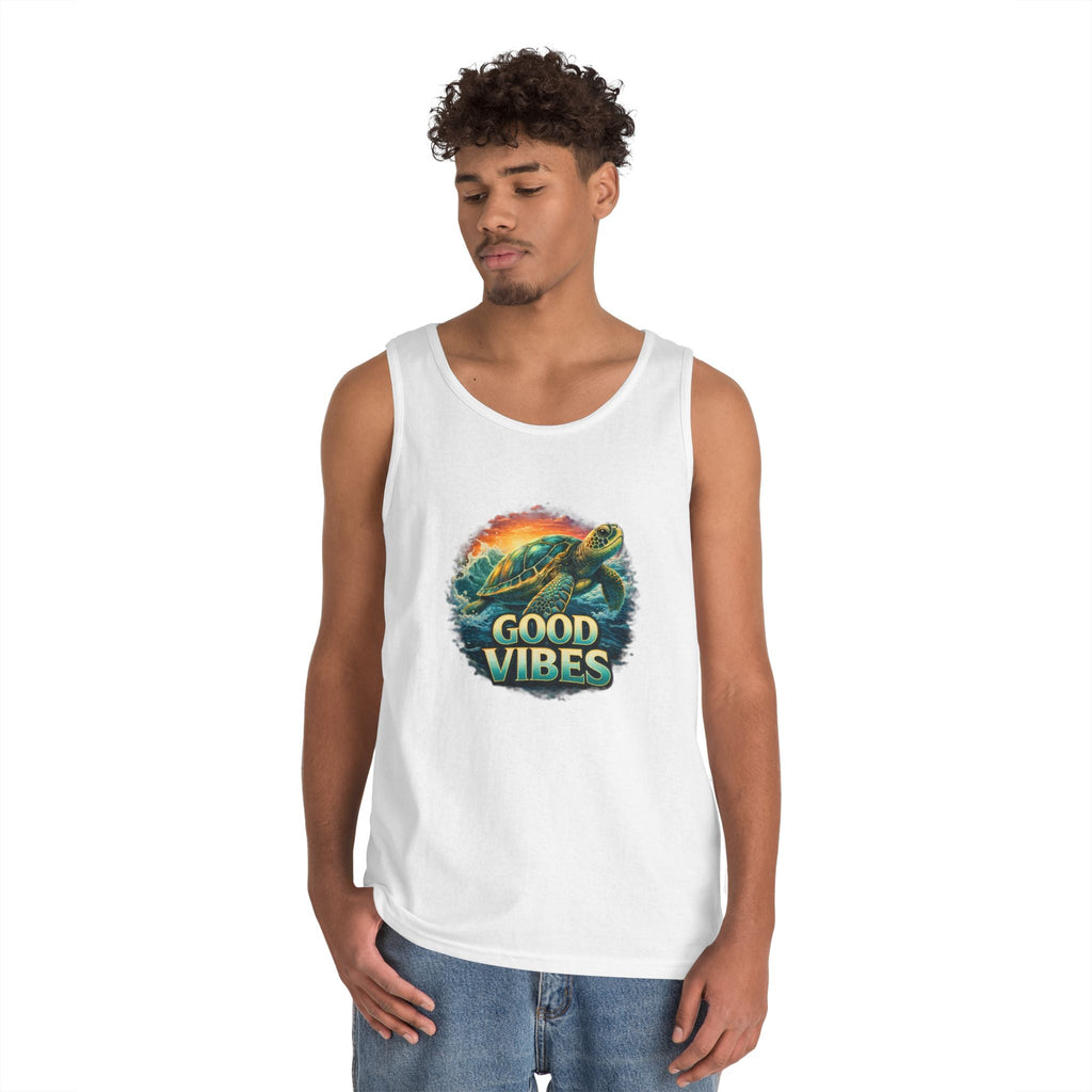 Good Vibes Turtle Tank — Surf-Inspired Beach Vacation Tank Top