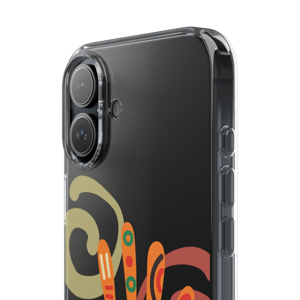 Clear Cases Colorful Hand Print design