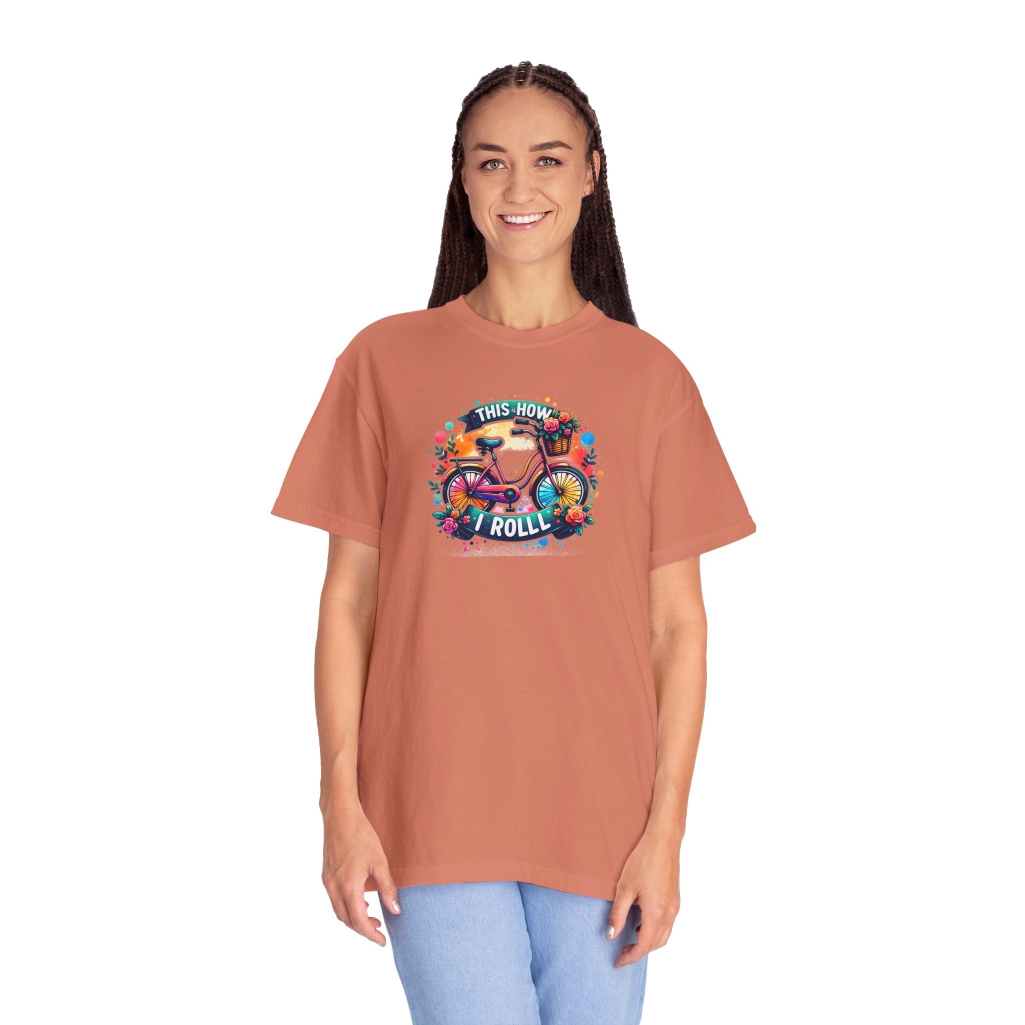 This Is How I Roll Bicycle Tee - Comfort Colors - DipaliZ