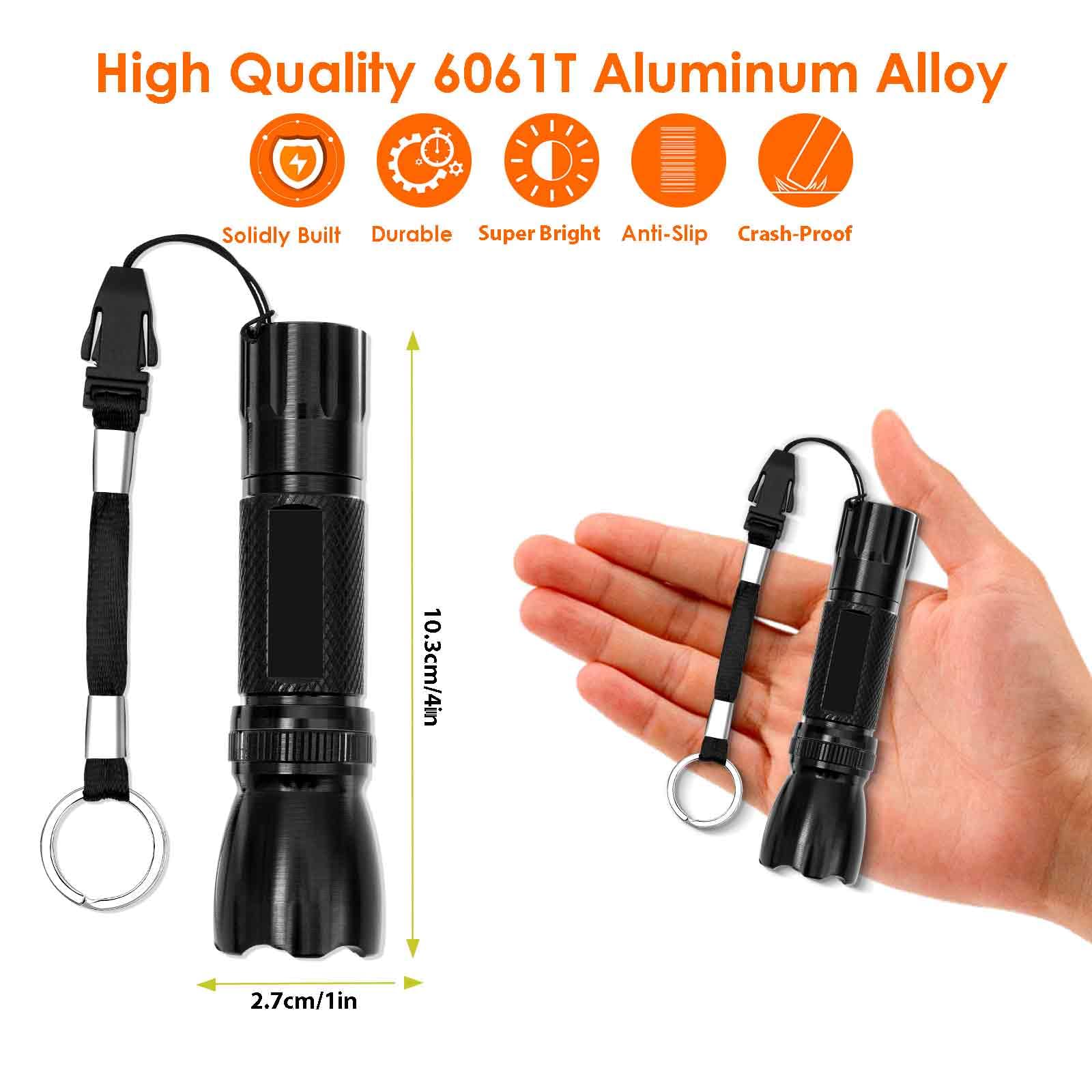 Mini Tactical LED Pen Flashlight — High Lumen Handheld Light for Camping, Hiking, Cycling & Emergency