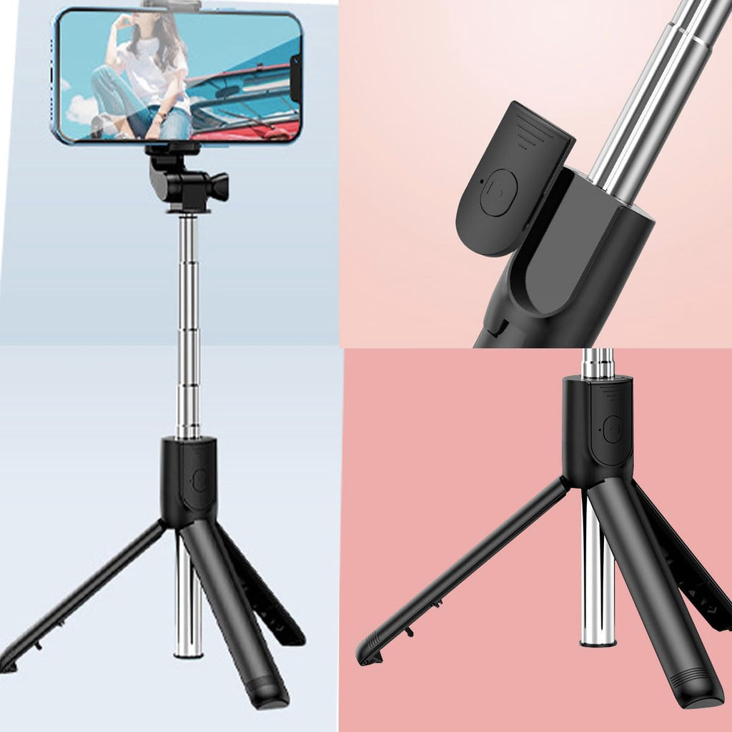 Selfie Stick Tripod 28" — Extendable Phone Tripod with 360° Rotation Holder for Travel, Vlog & Selfies, Universal iPhone & Android