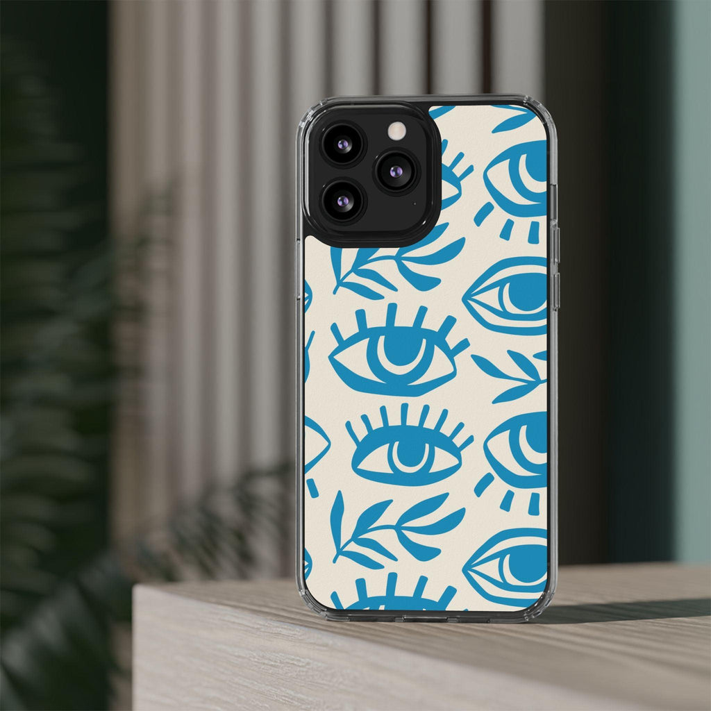 Eyes And Leaves  Pattern Clear Cases
