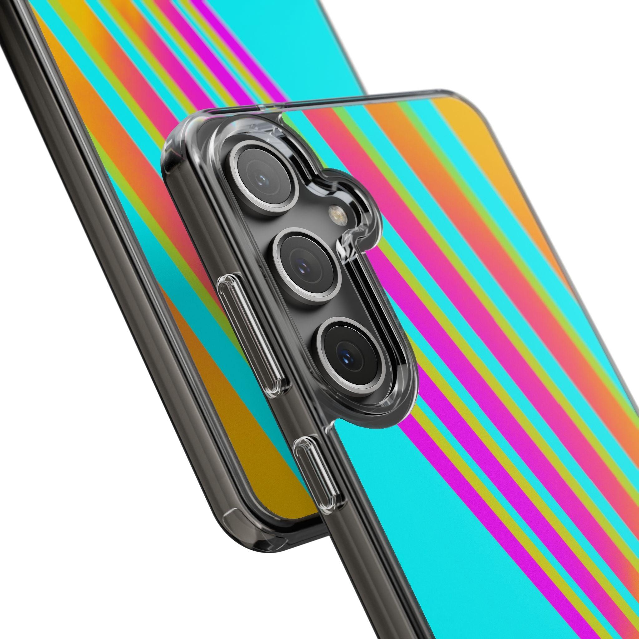 Abstract Pattern With Vibrant Color Clear Cases