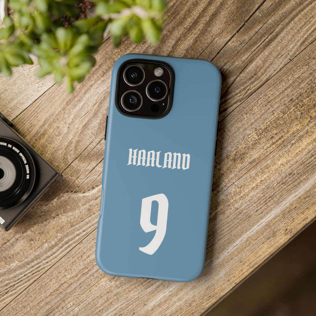 Erling Haaland PowerStrike – Rugged Dual-Layer Protection & Slim Profile | Compatible with iPhone 8 to 16 Pro Max & Samsung Galaxy S10 to S25 Ultra