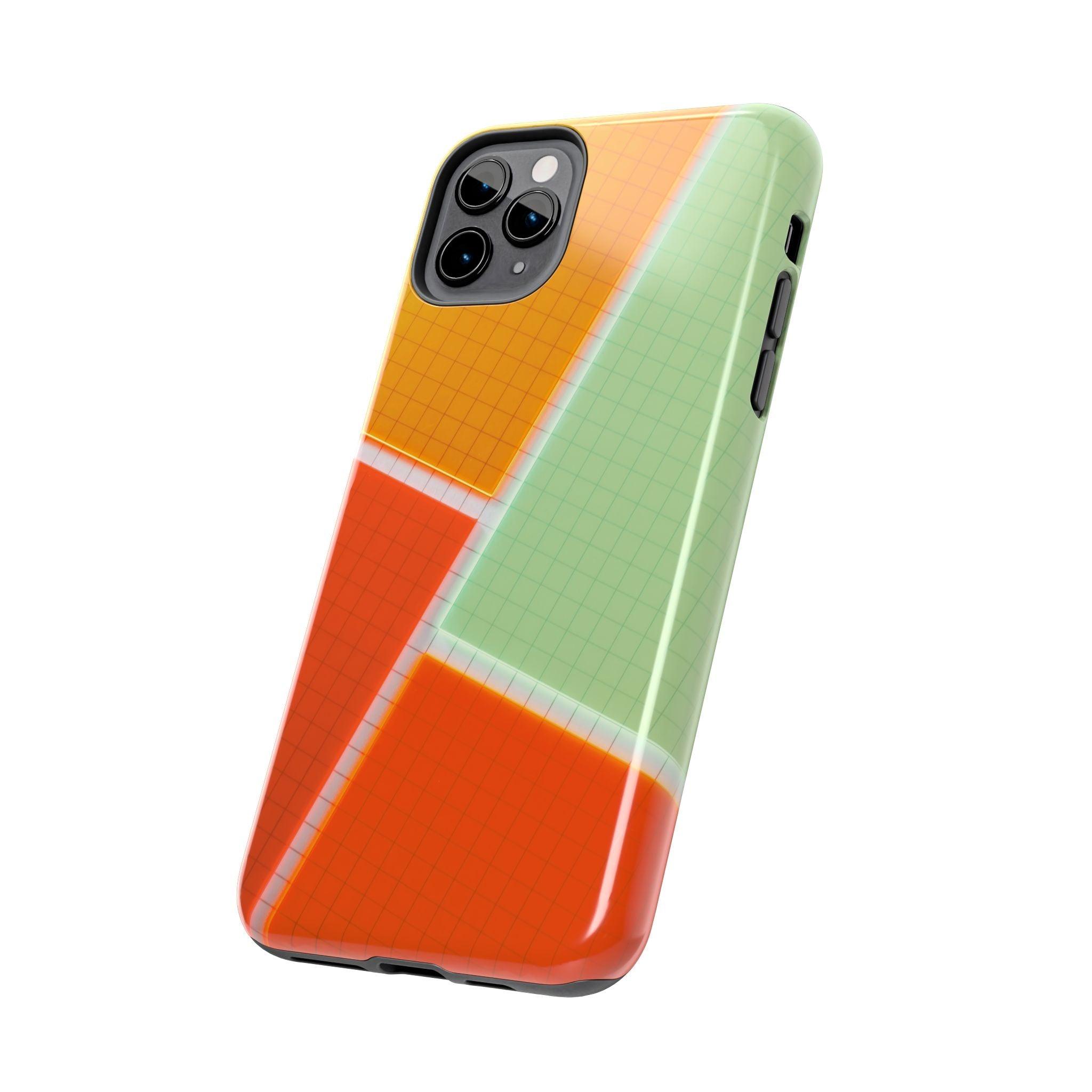 Four Colors Blocks With Shades Tough Phone Cases
