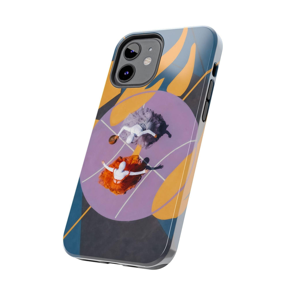 Two Womens Play basket ball Tough Phone Cases