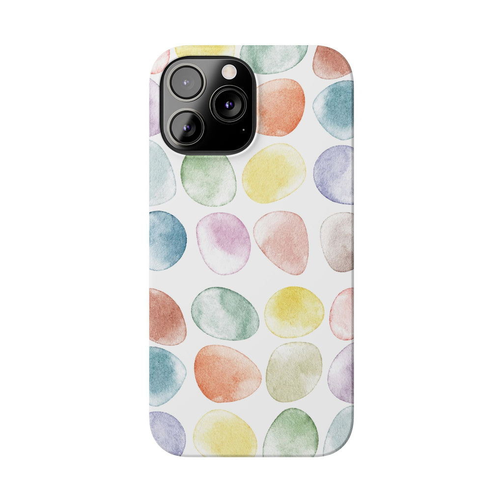 Colorful Watercolor Organic Circle iPhone 17 + many models Phone Cases