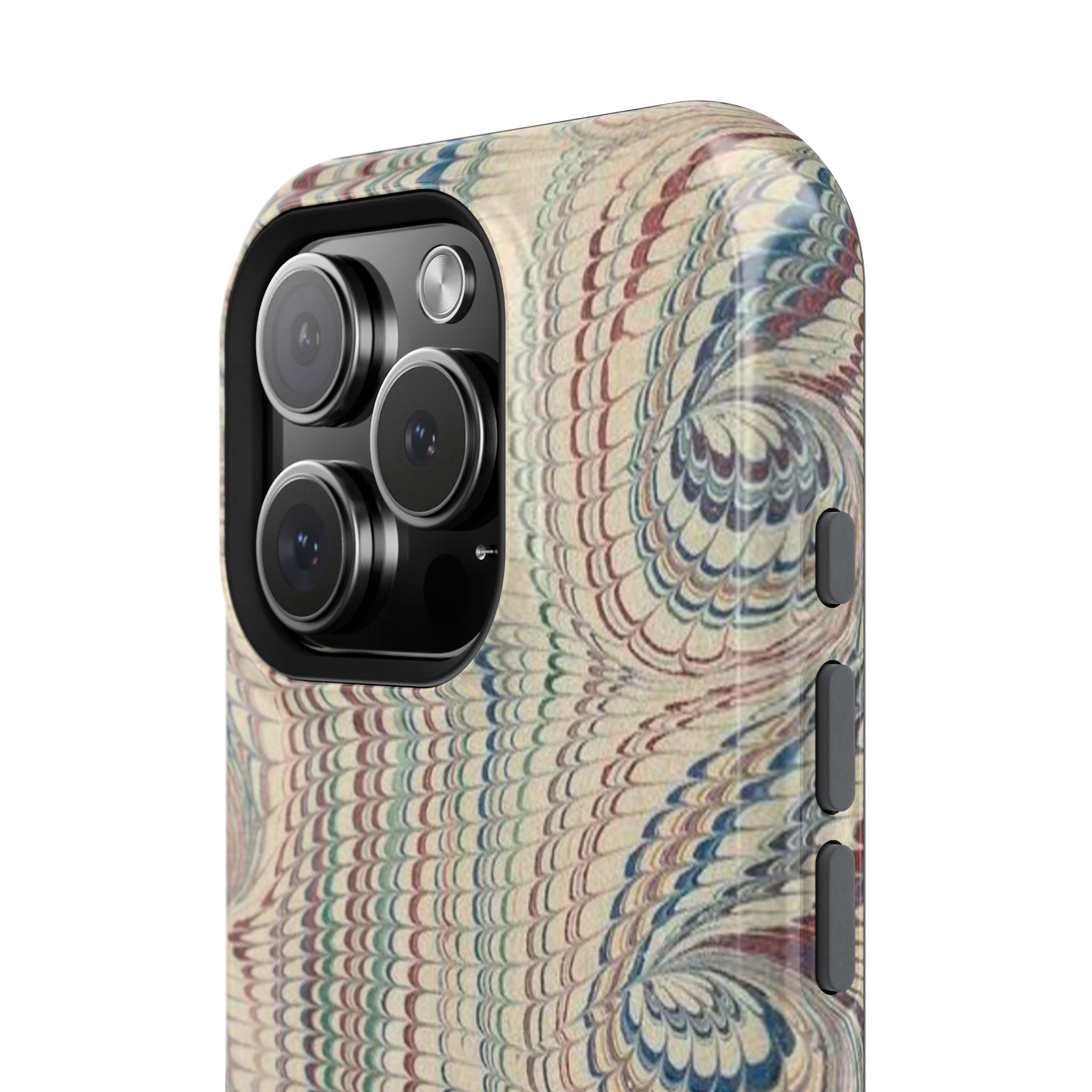 Italian Beige & Blue Marble Phone Case - Dual Layer Case - Impact-Resistant Durable Case for Apple & Samsung